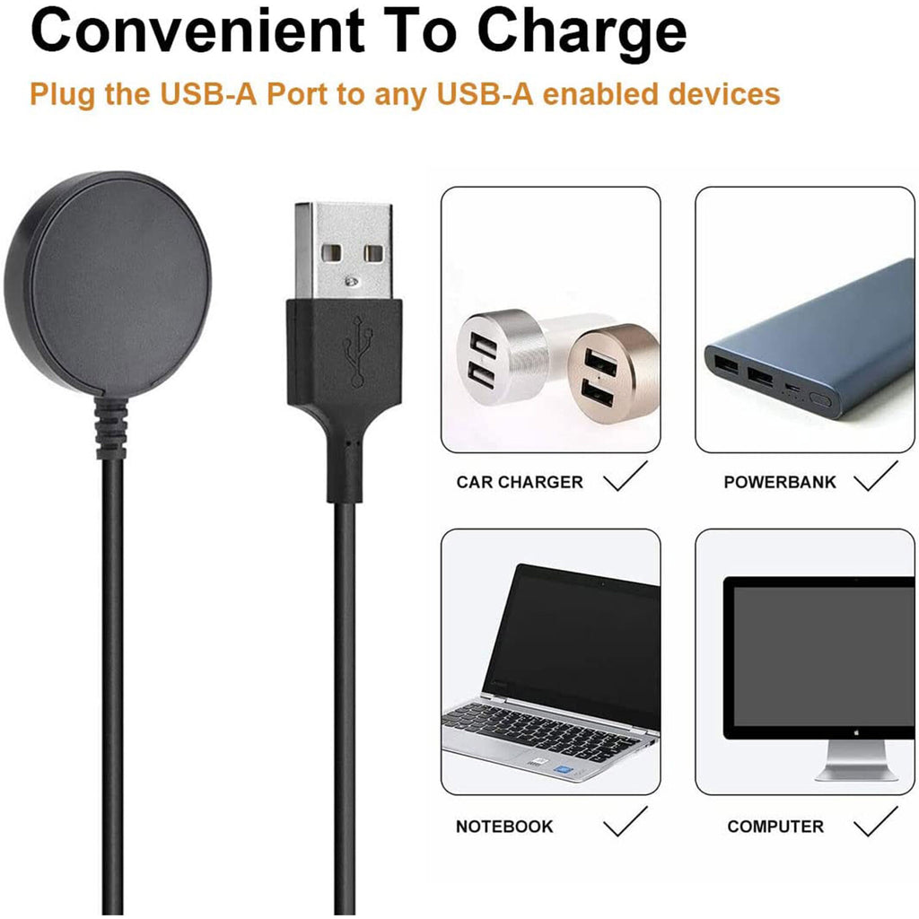 Wireless USB Cable Charger Dock for Samsung Galaxy Watch 8/7/6/5/4/3 Active 2/1
