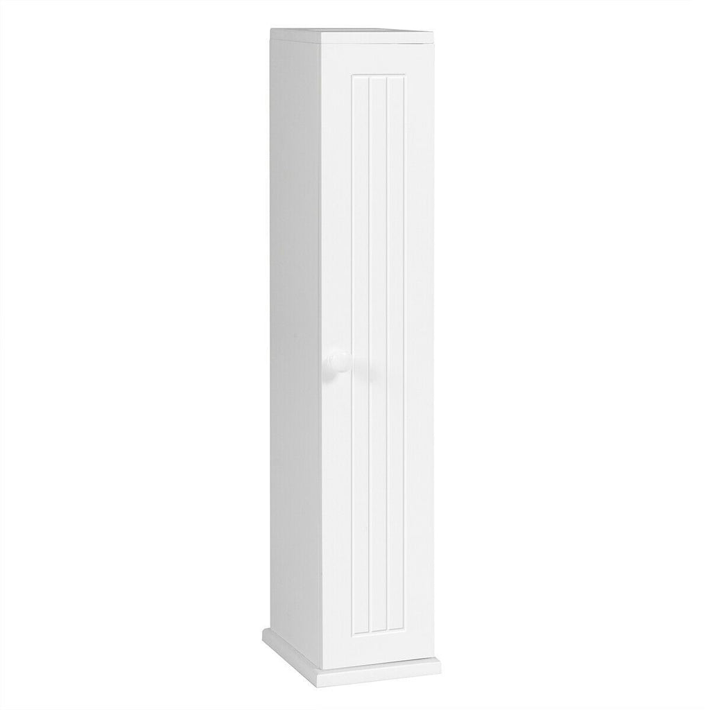 Compact Toilet Tissue Storage Tower Free Standing Toilet Paper Storage Holder