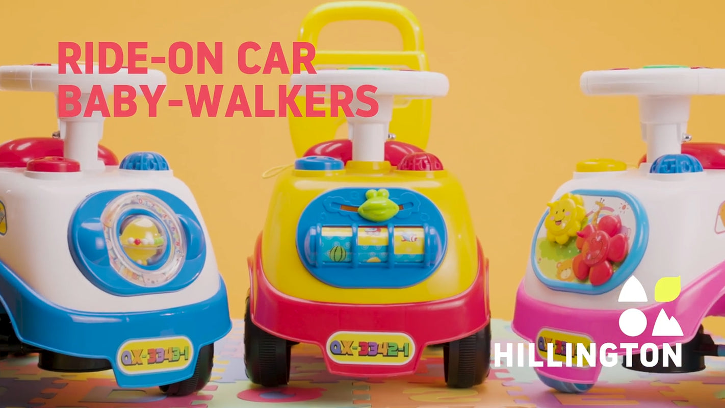 Hillington My First Ride on Buggy Car Push along Toddler Walker with Sounds