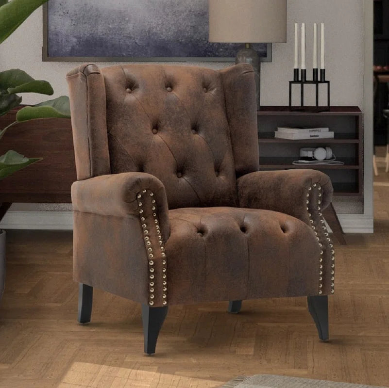 Sandringham Microsuede Wingback Chair