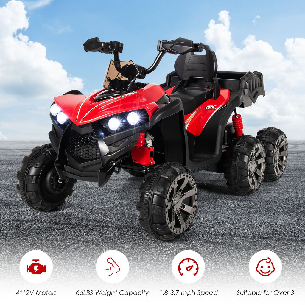 6 Wheels Kids Electric ATV with 4 Motors