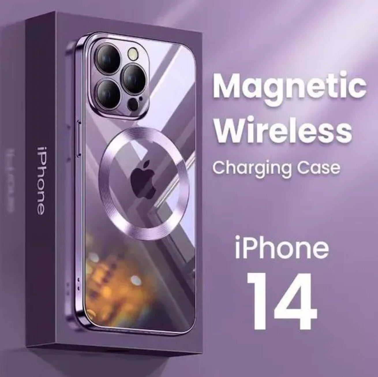 For Iphone 14 Pro Max 13 12 11 Clear Magsafe Plating Magnetic Slim Case Cover