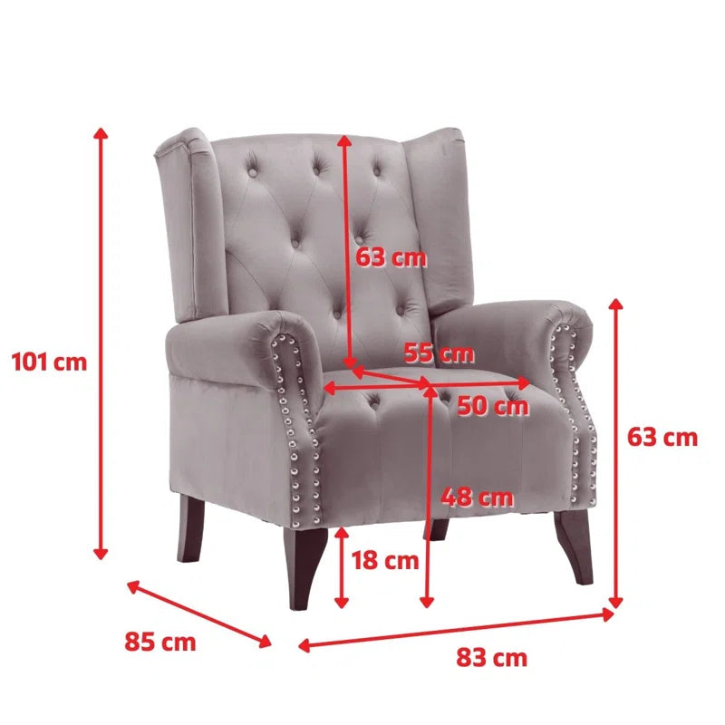 Sandringham Microsuede Wingback Chair