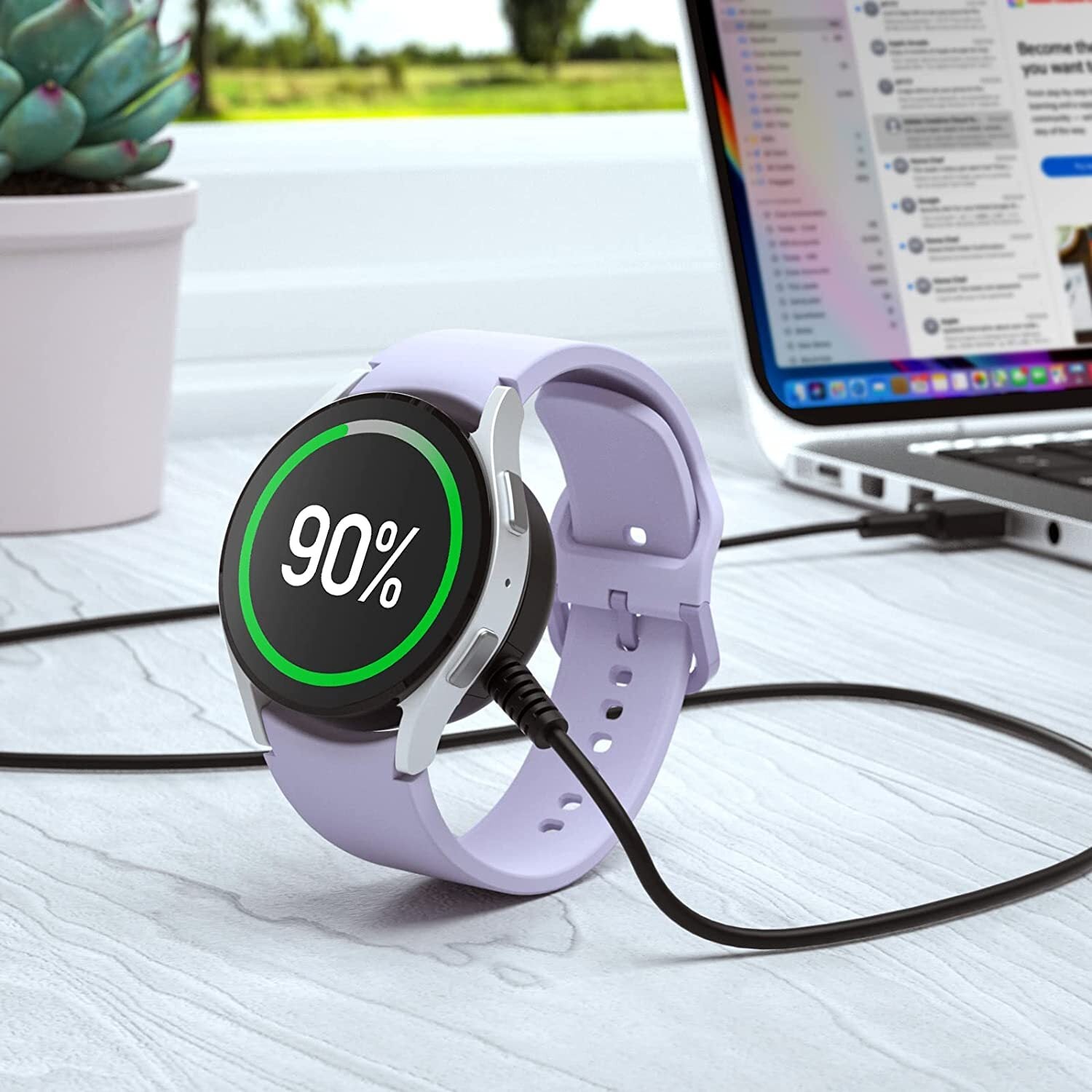 Wireless USB Cable Charger Dock for Samsung Galaxy Watch 8/7/6/5/4/3 Active 2/1