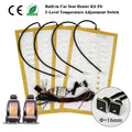 12V Dual Heated Car Seat Kit Fits 2 Seats with 3-Level Switch Winter Warmer Set