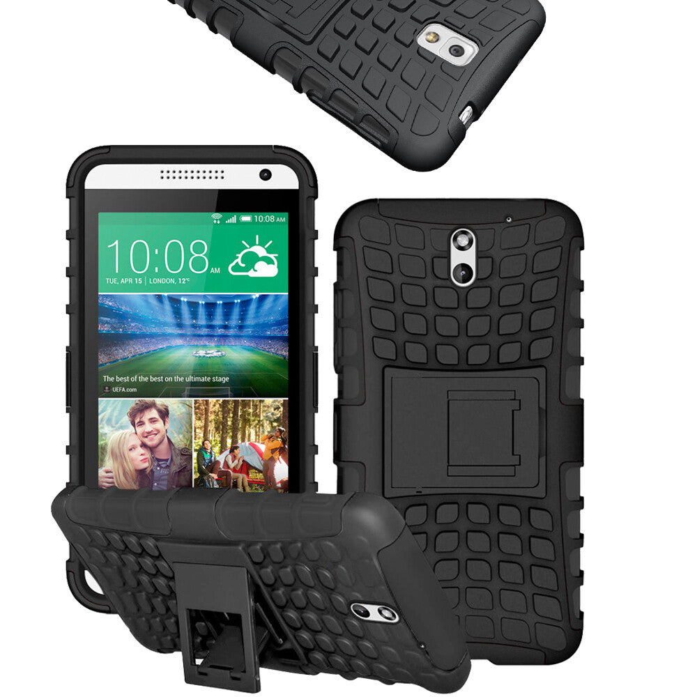 For HTC One M9 Heavyduty Shockproof Silicone Stand Bumper Phone Case Cover