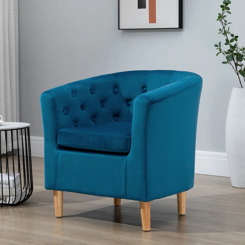 Tarbes Tufted Velvet Tub Chair
