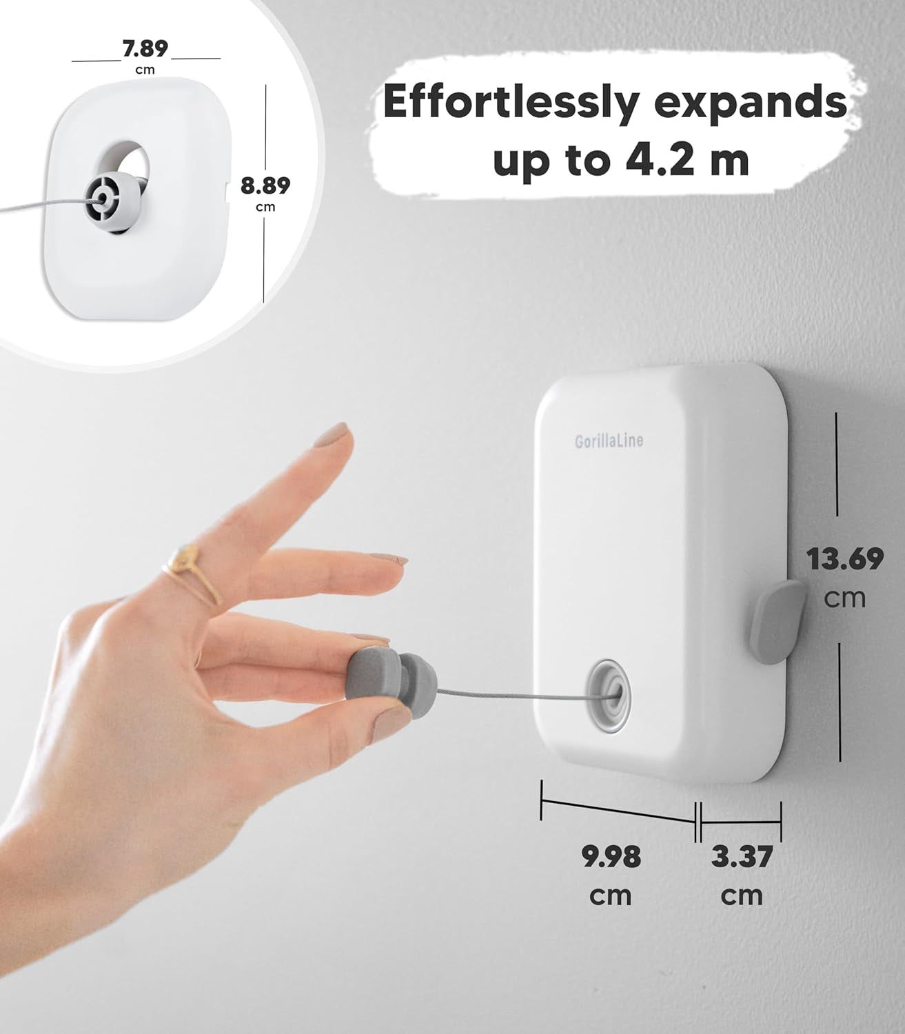 - Retractable Washing Line, Clothes Lines for Outside, Extendable Washing Line Rope 4.2M, Indoor and Outdoor Clothes Line