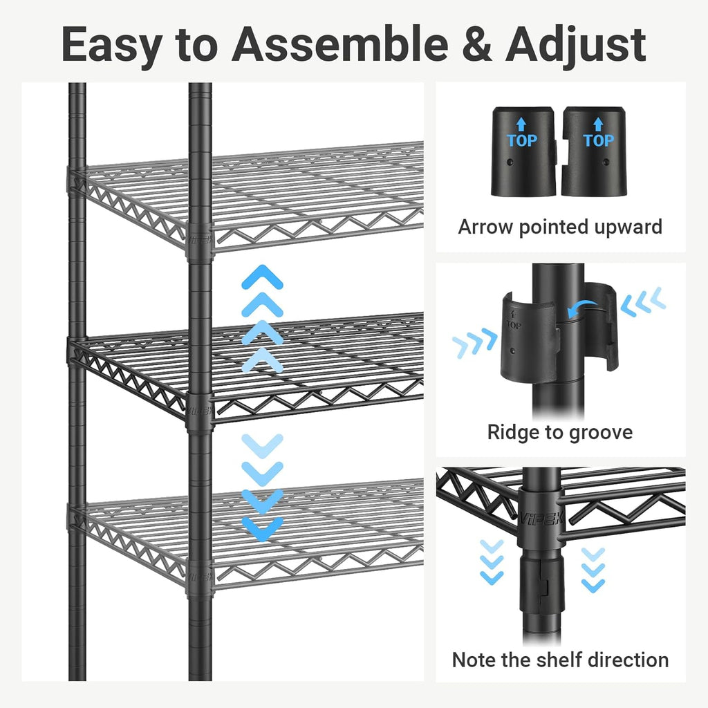 V5 plus Large Portable Wardrobe Rack Freestanding Wardrobe, Multifunctional Clothes Rack, Heavy Duty Metal Clothes Rack for Hanging Clothes, 85 X 15.7 Inch W X 76 H, Black