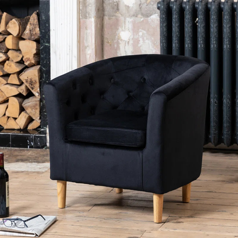 Tarbes Tufted Velvet Tub Chair