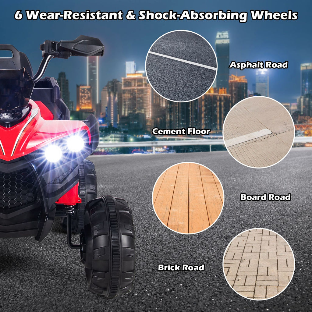 6 Wheels Kids Electric ATV with 4 Motors