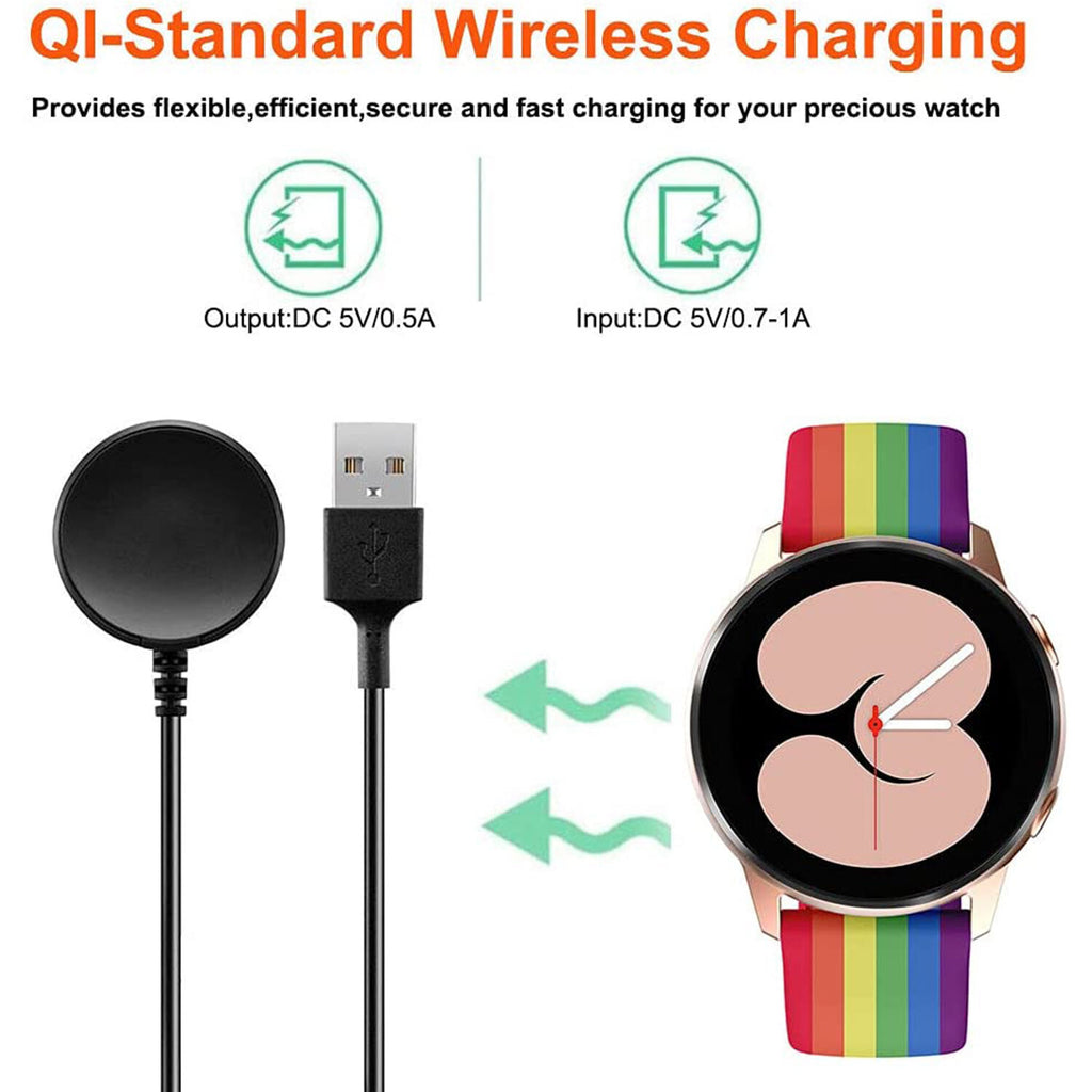 Wireless USB Cable Charger Dock for Samsung Galaxy Watch 8/7/6/5/4/3 Active 2/1