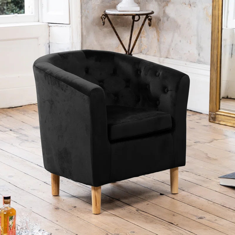 Tarbes Tufted Velvet Tub Chair