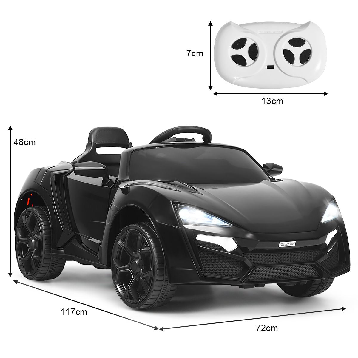 12V Electric Kids Car Wth 2.4G Remote Control and Spring Suspension